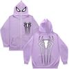 Sudadera casual estilo americano con capucha y cremallera larga para hombre, otoño e invierno, nueva para jóvenes, holgada, sencilla, con estampado de Spider-Man
