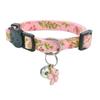 Nova Coleira Floral para Gato Ajustável Coleira para Gato Fofa Fashion Coleira para Animal de Estimação Suprimentos para Animais de Estimação com Sinos