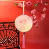 Nova Lanterna Impressa Frente e Verso Lanterna Portátil Antiga Luminosa Estilo Chinês Retrô Ano Novo Alta Transparência Redonda Lanterna de Palácio