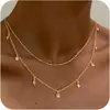 2026 Nuevo Estilo Collar de Zirconia en Capas Moda Femenina Europea y Americana Transfronteriza Cadena para Clavícula Moda para el Trabajo Joyería Versátil