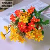 Flores Artificiais Flores Falsas Decoração de Mesa Quarto Sala de Estar Enfeites Buquês de Flores Enfeites Criativos Flores de Seda Flores de Rosa Plástico