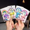 Accesorios para el Cabello de Hada Pinza para el Cabello Estilo Mori Girl Pinza para el Cabello Arcoíris Pinza de Nube Clip Lateral Coreano Ins Estilo Chica Trendy Ins
