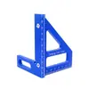 Regla triangular multifuncional grande de precisión para carpintería, regla de ángulo recto engrosada para decoración, regla de ángulo de 45 grados de aleación de aluminio de acero inoxidable
