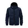 Chaqueta con capucha de marca nueva y moderna para primavera y otoño de 2026, Ropa de trabajo personalizada para exteriores para hombre, Abrigo cortavientos de estilo japonés de corte holgado