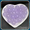 Calcedonia Púrpura Lavanda Cuentas Sueltas Calcedonia Púrpura Violeta Semiacabados Materiales para Accesorios DIY Cuentas de Calcedonia Cuentas Individuales