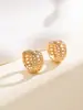 Nuevos Aretes de Clip de Alta Gama Lujo Ligero Temperamento Retro Aro Francés Moda Versátil Pendientes de Nicho para Mujer Venta al por Mayor
