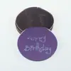 Decoración Acrílica para Cupcakes de Feliz Cumpleaños Redonda Grabada con Láser Decoración de Regalo para Fiesta de Cumpleaños