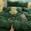 Nuevo juego de sábanas de cuatro piezas, sábana y funda de edredón suaves y acogedoras, juego de tres piezas estilo coreano ins para dormitorio de estudiante, adecuado para todas las estaciones