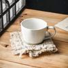 Taza de cerámica nórdica sencilla con forma de fruta, pintada a mano, creativa y distintiva, para café y agua.