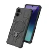 Funda Protectora Adecuada para Samsung A06-J-20 con Anillo de 360 Grados Samsung A06 4g Carcasa Magnética Anti-Caídas