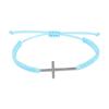Pulsera sencilla de cruz multicolor ajustable para hombres y mujeres tejida en blanco y negro pulsera de cuerda para parejas venta al por mayor en stock