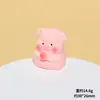 Resina tridimensional fofo fofo fofo fofo porquinho rosa porco gordo fofo acessórios de joias diy ornamentos pequenos criativos para mesa e carro