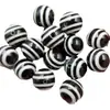 Ágata Negra y Blanca de 14 mm Cuentas Dzi de Dos Ojos Cuentas Redondas Jade Cuentas Sueltas Ágata Roja y Blanca Accesorios para Joyería Cuentas de Jade Hechas a Mano