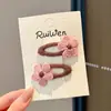 Pinzas para el Cabello de Flor de Hilo de Otoño e Invierno para Niñas, Pinzas para el Flequillo, Pasadores, Pinzas para la Frente, Pinzas Bb, Pequeños Accesorios para el Cabello para Niñas