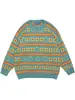 Suéter para Hombre Holgado Ropa Exterior Estilo Retro Mori Ins Otoño e Invierno Nuevo Chic Estilo Hong Kong Rayado Antiguo Estilo Hong Kong Top de Moda