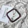 Nuevo Collar con Cordón Trenzado y Colgante de Borla de Jade de Loto Estilo Chino, Decoración de Cheongsam Estilo Antiguo, Cadena Hanfu Estilo Chino, Versátil