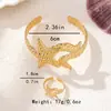 Conjunto de Pulsera y Anillo de Estrella de Mar Irregular Personalizado de Venta Caliente Transfronteriza Adecuado para que las Mujeres lo Usen Diariamente durante las Vacaciones