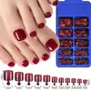 Parche de Manicura para Uñas de Dedo del Pie Blanco Portátil Transfronterizo Caja con 100 Piezas Parche Completo Color Puro Parche Corto para Uña del Pie