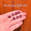 Areia Roxo Dourada Natural de Alto Teor Acessórios de Pétalas Pequenas Flor de Lótus Rosa Acessórios para Pulseira DIY com Furo Cinnabar Atacado