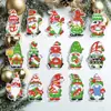 Pintura de Diamantes Transfronteriza Personalizada Hecha a Mano DIY Diamante Completo Imán para Refrigerador Posavasos de Diamante Navideño Colgante Colgante Adornos Colgantes