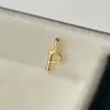 Plata S925 Colgante Individual Transfronterizo Pulsera de Letras DIY Collar Chapado en Oro de 14K Accesorios de Colgantes Simples Compactos