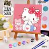 20*20 Desenho Animado Pintura a Óleo Digital DIY Colorir Pintura Decorativa Genshin Flor Pintura a Óleo Pintura a Óleo Digital Infantil Atacado