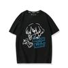 Camiseta de Manga Corta de Algodón para Hombre y Mujer, Estilo Verano, Diseño Conjunto Bidimensional de Lonely Rock and Scroll Comic, Periférico, Yamada Liang