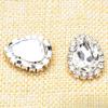 Nova orelha de diamante em forma de D garra de cristal broca de garra gota 13 * 18mm handmade roupas sapatos e chapéus acessórios