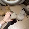 Edición Lan Gui~ Zapatos Ultra Suaves de Suela Gruesa para Mujeres Menudas con un Aumento Oculto de Altura de 6 cm, Diseño de Hebilla Retro y Zapatos Casuales Forrados de Felpa