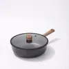 Frigideira Preta, Universal para Fritar, Cozinhar e Saltear, Antiaderente, Espessada, Utensílio de Cozinha de Alta Qualidade, Frigideira para Uso Doméstico, Personalizável