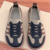 Moda Nova Primavera 2025 Estilo Ocidental Sapatos de Treinamento Alemães Leves Confortáveis Sapatos Casuais Femininos Solado Macio Antiderrapante Sapatos de Tecido Old Beijing