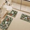 Alfombra Suelo Baño Absorbente Diatomeas Suave Antideslizante Secado Rápido Felpudo para Pies Juego de Tres Piezas para Baño Inodoro Alfombrilla Suelo Inodoro Forma de U
