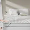 Categoría a Grado Materno e Infantil Set de Tres Piezas de Colchoneta de Látex de Seda de Hielo Verano Sábana Ajustable Dormitorio Estudiante Colchoneta Acondicionada Transpirable