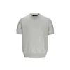 UTiiTUii Malha Retrô de Ombro Reto com Gola Redonda Verão Estilo Old Money Versátil Casual Manga Curta Camiseta Masculina 059