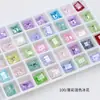 Dongzhou Cristal de Rocha Médio Flor de Gelo Nail Art Strass Super Brilho Galvanoplastia Super Gelo Rocha Média Cristal Gelo Rachado Flor de Gelo Fundo Pontiagudo Decorações para Nail Art