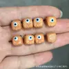 Cráneo de Calavera Tallado en Jade con Pasta Dorada Estilo Tíbet Pescado Accesorio DIY Cuentas Sueltas Semilla de Coco Rudraksha 108 Cuentas Budistas