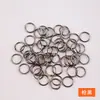 Anel Aberto Galvanizado de 9 Cores Anel Único Anel de Ferro Plano Pulseira Colar Brincos Anel de Conexão Acessórios para Joias DIY Atacado