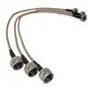 Cable de conexión de radiofrecuencia RF pulgada F macho a F macho cable de conexión coaxial de radiofrecuencia RG316 15cm