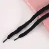 Nuevos Cordones de Zapatillas de Felpa de Doble Capa Multicolores para Otoño e Invierno Lindos Redondos Planos de Oruga Cordones Transfronterizos