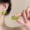 Flor estrela rosa e azul~ Brincos de estrela-do-mar floridos coloridos para mulheres, estilo de férias de primavera e verão, acessórios de orelha super bonitos e únicos