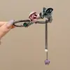 Presilha de cabelo versátil grande tipo bico de pato de borboleta para a nuca, grampo de cabelo elegante e requintado, novo acessório de cabelo feminino