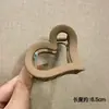 Grampo de cabelo grande elegante estilo coreano com bolinhas delicadas para coques na parte de trás da cabeça, acessório de cabelo elegante em forma de tubarão para meninas