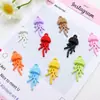 Colección de Colgantes Esmaltados de Medusa Oceánica Cadena para Teléfono DIY Pendientes Collar Pulsera Accesorios de Joyería Coloridos