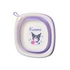 Lavabo Plegable Sanrio Kuromi para Lavar Verduras, Lavabo Espesado para Lavandería de Dormitorio Estudiantil, Tina para Pies de Bebé para Uso en Casa