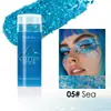 Maquiagem para Olhos Festa Clubday Glitter Stick Lábios e Bochechas Uso Duplo Cor Única Gel Corporal Super Brilho Cor Glitter Maquiagem