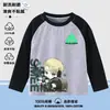 Camiseta infantil de manga longa 100% algodão com tema Força Delta, gola redonda Camiseta base Lobo Vermelho Weilong, camiseta raglan para meninos