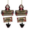 Novo pingente de Halloween Bruxa Abóbora Fantasma Pendurado Ornamentos Fantasma Festival Cena Layout Decoração transfronteiriça Fantasma Adereços Pendurados Enfeites