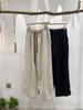 Pantalones casuales de lino para mujer, estilo retro artístico de verano, holgados, adelgazantes, de cáñamo zen, de alta calidad, con pierna ancha 2508