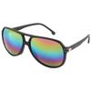 Gafas de sol de doble puente para hombre de estilo europeo y americano, moda, gafas de sol de montura ovalada de ojo de gato, superventas transfronterizas, nuevos lentes al por mayor