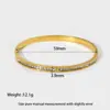 Pulsera Geométrica Transfronteriza Europea y Americana de Acero Inoxidable con Incrustaciones de Circonita, Chapado en Oro de 18K, Joyería que No se Desvanece, Accesorios de Lujo Ligero de Gama Alta para Mujeres